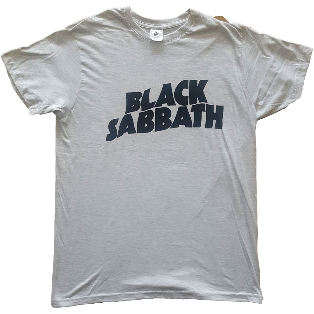 Black Sabbath : Black Wavy Logo (grey)